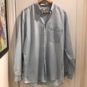 Joseph Abboud Long Sleeve Chambray sport shirt… size L